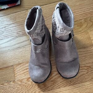 Elegant Gray Ankle Booties for girls